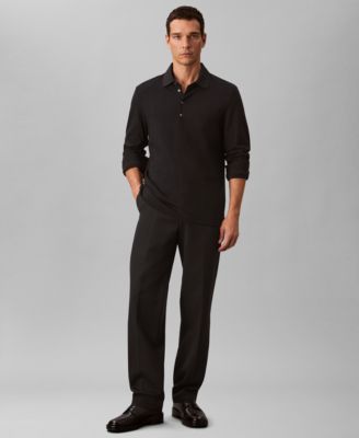 Men's Long-Sleeve Classic Fit Polo Shirt