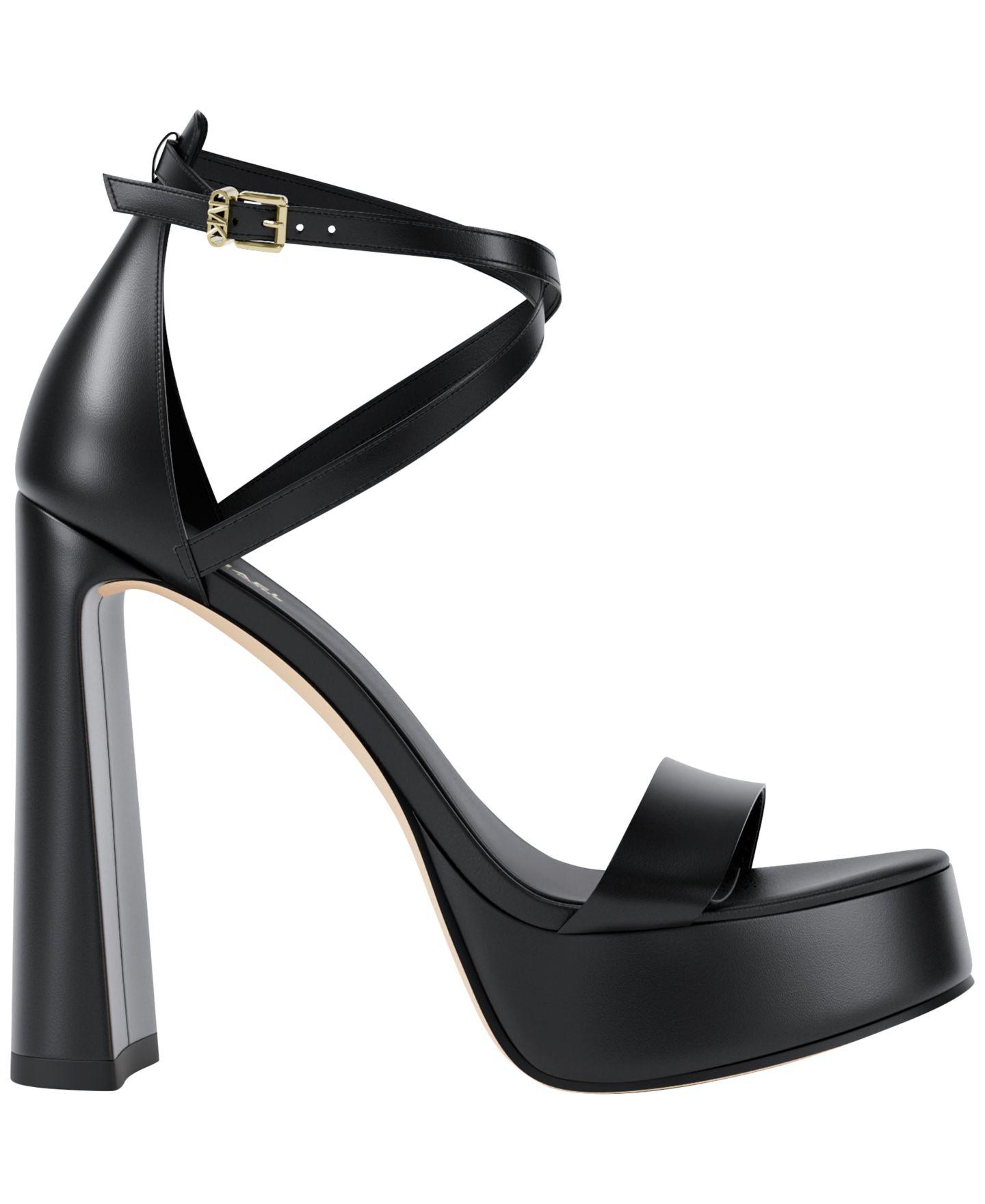 Женские сандалии Michael Kors Cami Platform, цвет: Чёрный кожаный — фото 2
