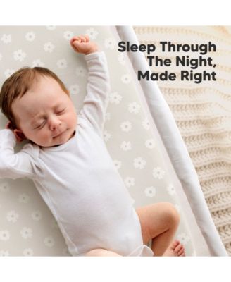 Bassinet Sheet for Baby Girls, Boys, 2-Pack Soothe Bassinet Fitted Sheets, Bedside Bassinet Mattress Sheet