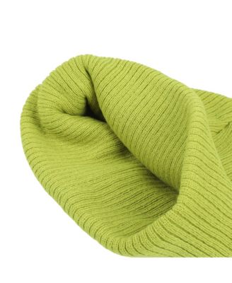 Men's Grinch Eyes Embroidery And Faux Hair Acrylic Knit Cuff Beanie