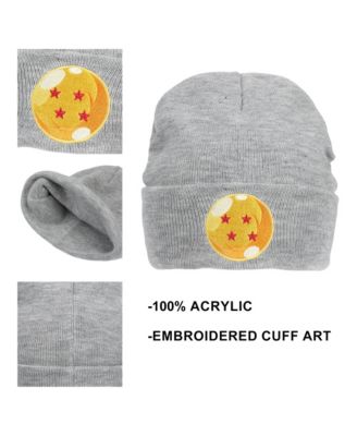Men's 4 Star Dragonball Heather Acrylic Knit Cuff Beanie