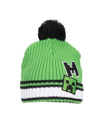 Creeper Youth Cuff Hat And Knit Gloves Cold Weather Set