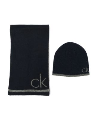 Calvin Klein - Men's 2-Piece Fuzzy Scarf and Hat Set