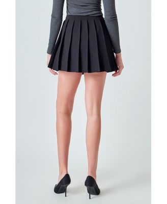 Women's Pleated Mini Skort