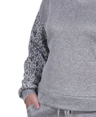 Women's Plus Size Long Sleeve Jogger Set