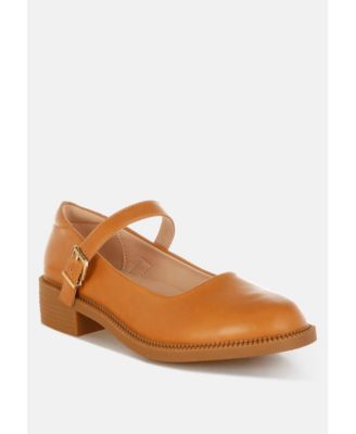 Womens Ejeta Faux Leather Mary Jane Shoes