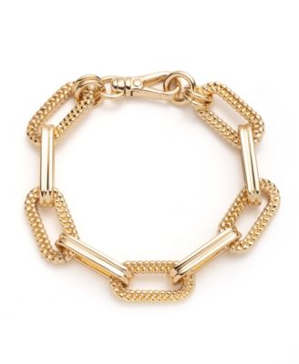 Lauren Ralph Lauren - Gold-Tone Herringbone Link Flex Bracelet