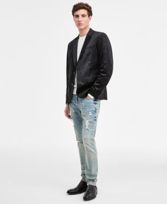 Men's Fulton Embossed Velvet Blazer