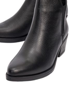 Dovena Leather Block Heel Ankle Boot (Women