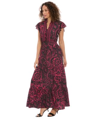 Women's Smocked Waist Maxi Dress