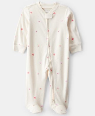 Carter's - Baby Girls Candy Heart Print Sleep and Play Pajama