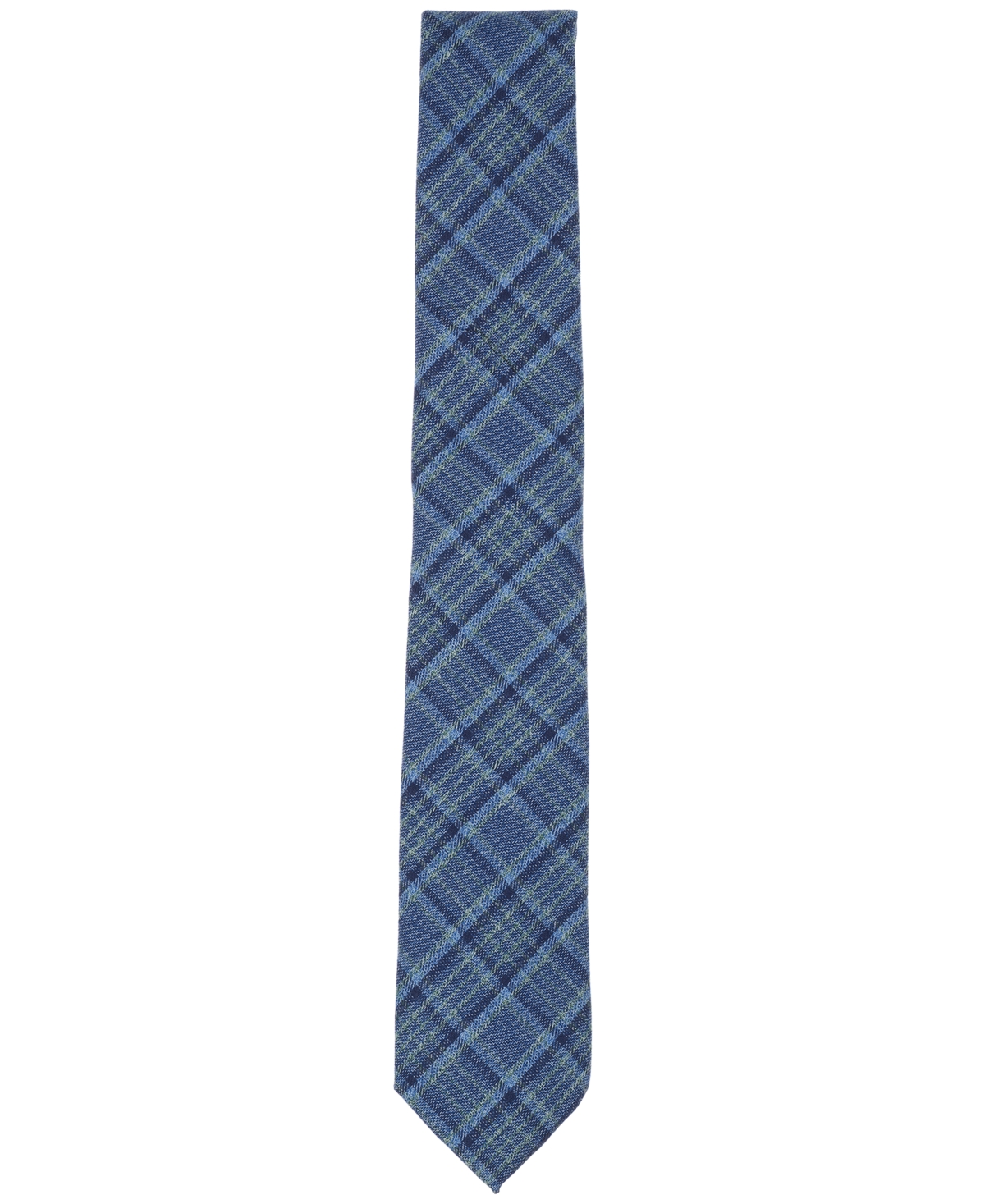 Bar Iii Men's Carson Plaid Tie, Macy's Exclusive In Blue