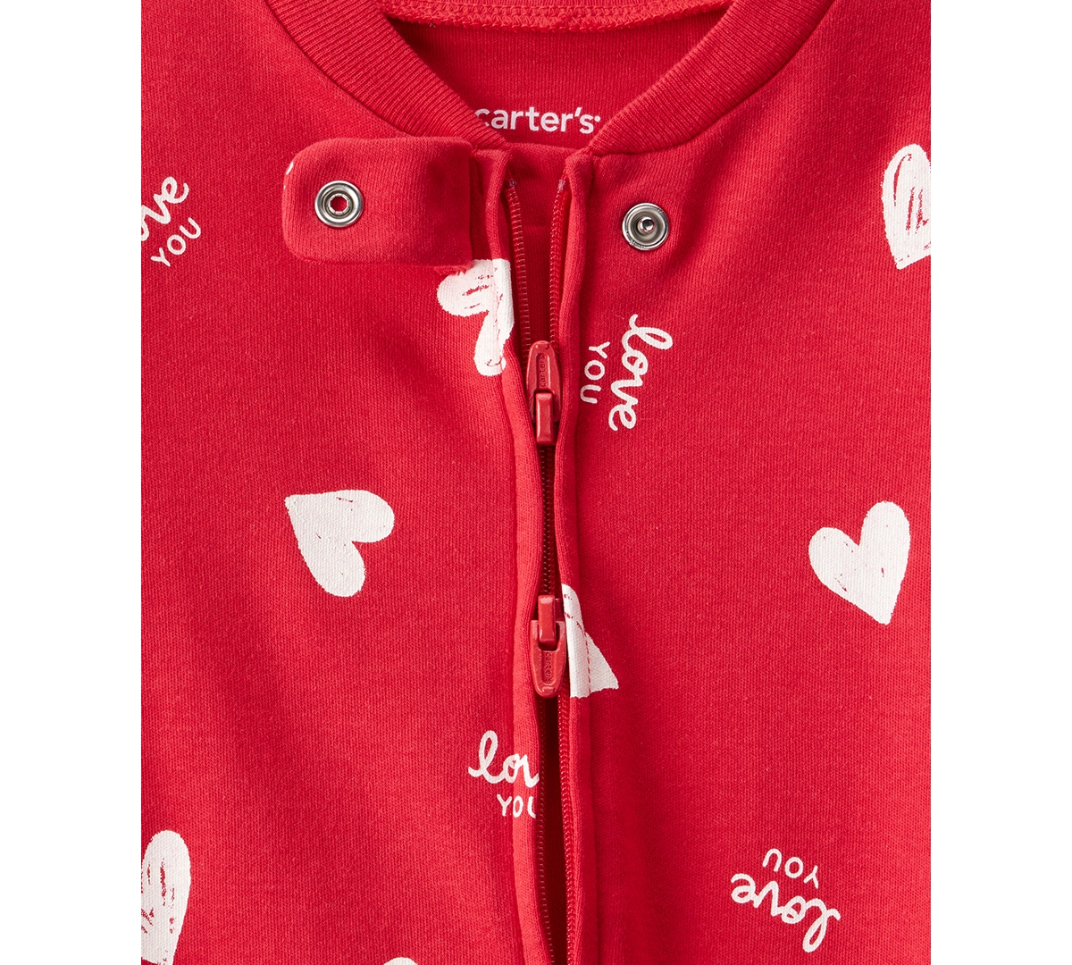 Carter's Baby Boys or Girls Heart Print Snug Fit Sleep and Play Pajama