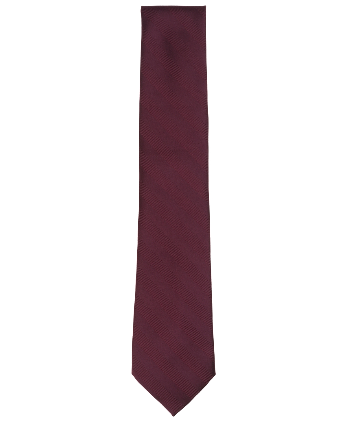 Club Room Men's Warren Stripe Solid Tie, Macy's Exclusive In Brown