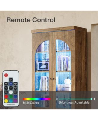 Farmhouse Kitchen Pantry, Free-Standing Wooden Pantry Cabinet, Space Saving Storage Shelf with Two Drawers