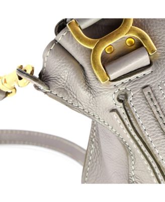 Small Marcie Satchel Leather