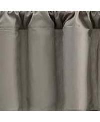 Ellis Stacey Lined 3" Rod Pocket High Quality Fabric Solid Color Window Filler Valance 42"x13" Grey