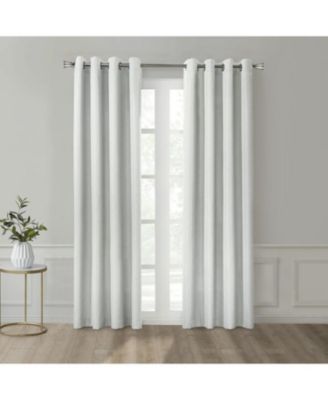 Marissa Blackout UV Protection Grommet Curtain Panel for Windows 52" x 95" Light Grey