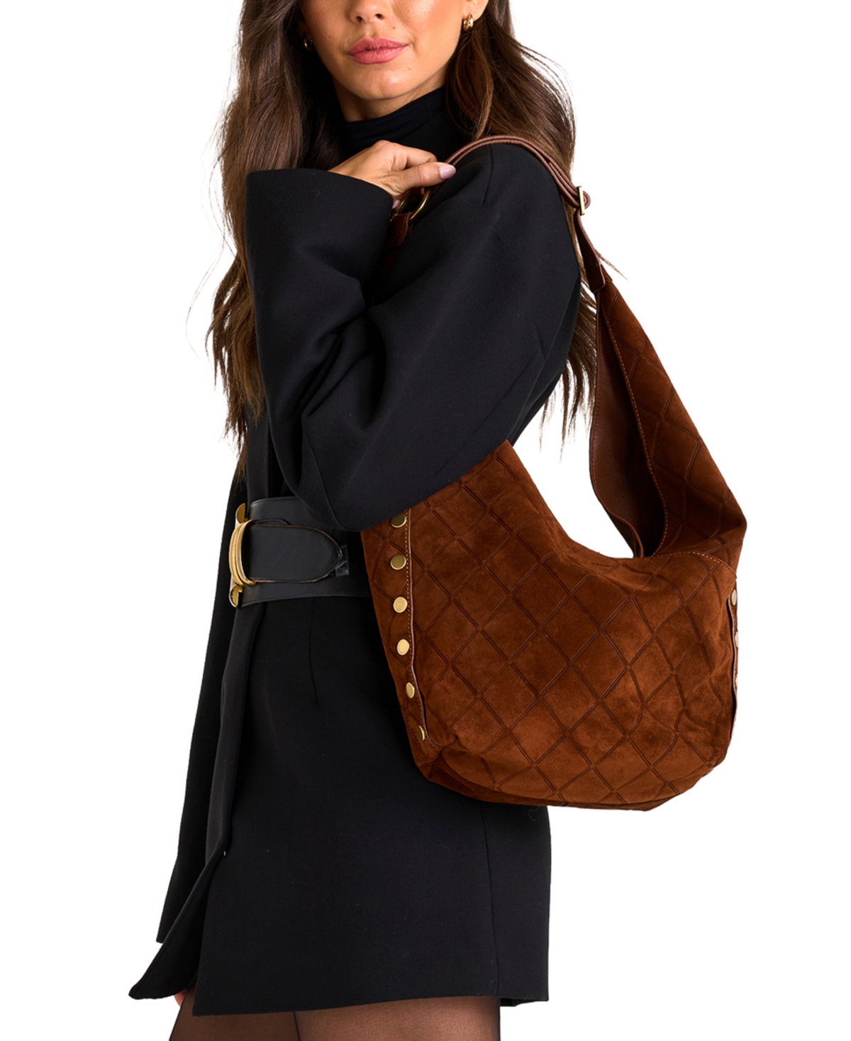 Hammitt Women's Tom Zip Large Leather Hobo Handbag