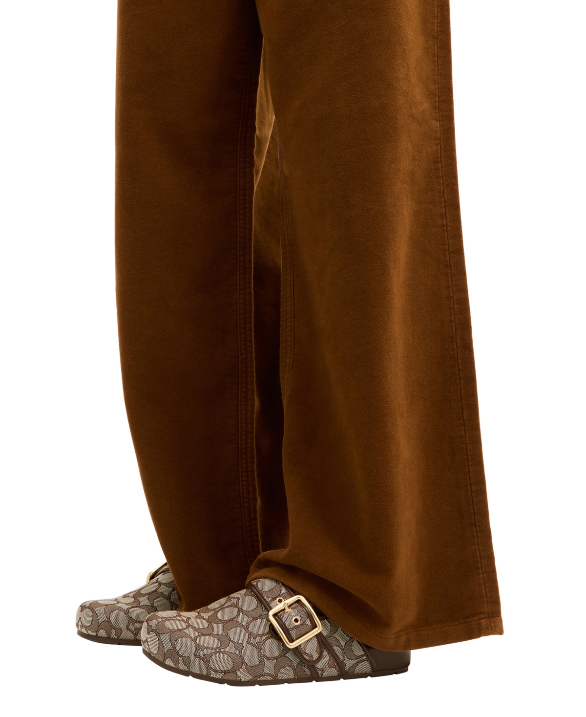 Coach Women's Signature Jacquard Round Toe Archival Buckle Clogs