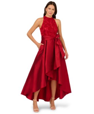 Adrianna Papell - Women's Beaded Halter Neck Dress