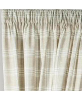 Bartlett Unlined 2-Piece Window Curtain Tailored Panels Pair With Ties - 90x63" Natural