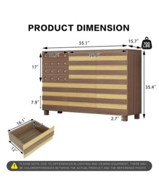 55" Storage Cabinet with adjustable shelve