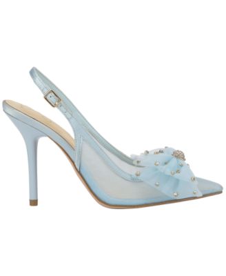 Women's Lavilra Bow Mesh Slingback Pumps