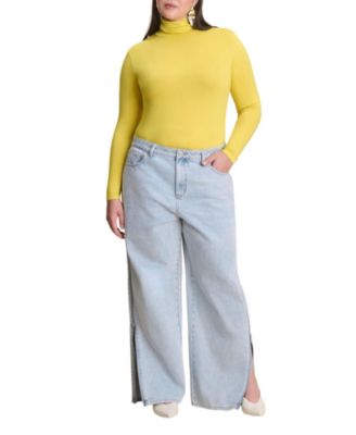 Women's Side Zip Loose Jean