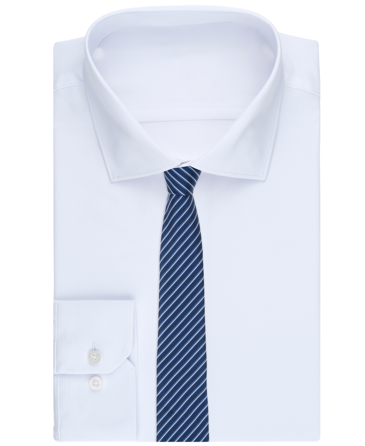 Alfani Men's Orta Stripe Tie, Exclusively At Macy's In Blue