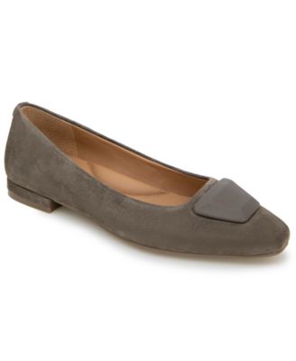 Women's Hanette Square Toe Suede Flats
