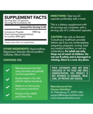 Colostrum 40% IgG, 120ct