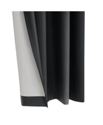 Alpine Blackout Premium Stylish and Functional Grommet Curtain Panel 52" x 108" Charcoal