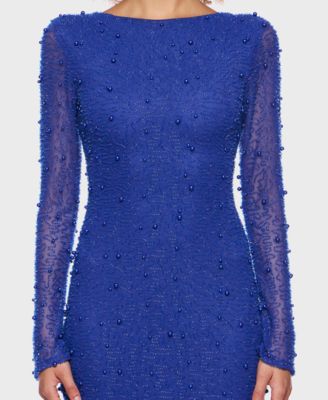 Juniors' Long-Sleeve Bodycon Dress