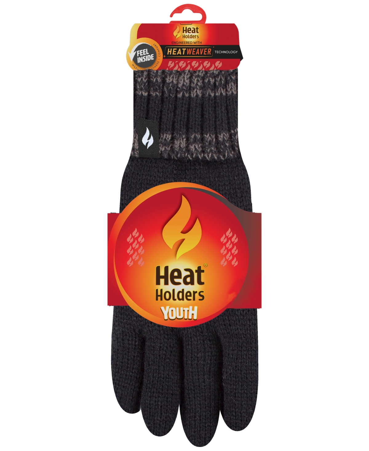 Heat Holders Boys 8-16 Discovery Gloves In Black