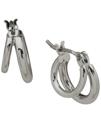 3-Pc. Two-Tone Split Dynamic Hoop Earrings Set