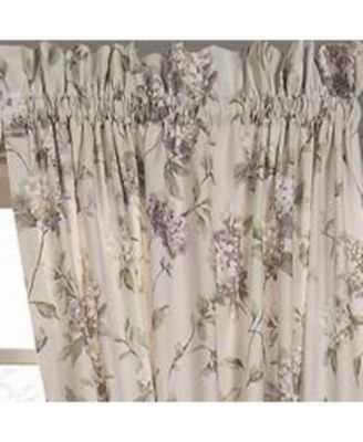 Abigail High Quality Window Rod Pocket Panel Pairs With 2 Tie Backs - 2-Piece - 90x84", Lilac