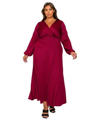 Plus Size Sophia Surplice Dress