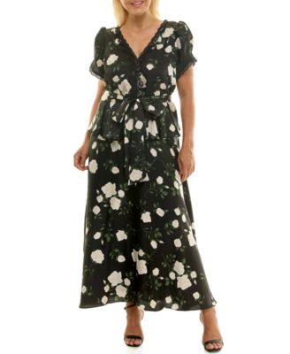 Taylor - Pus Size Printed Tiered Maxi Dress