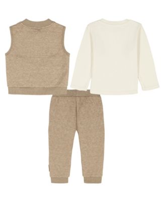 Baby Boys' Vest, T-Shirt and Joggers, 3-Piece Set