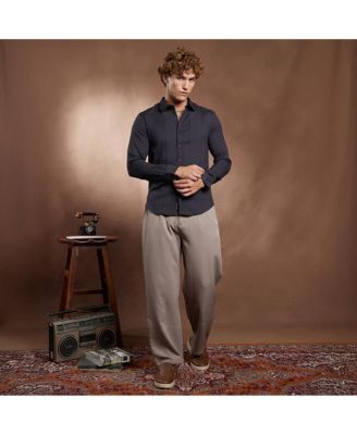 Men's Onyx Black Tactile-Panel Shirt