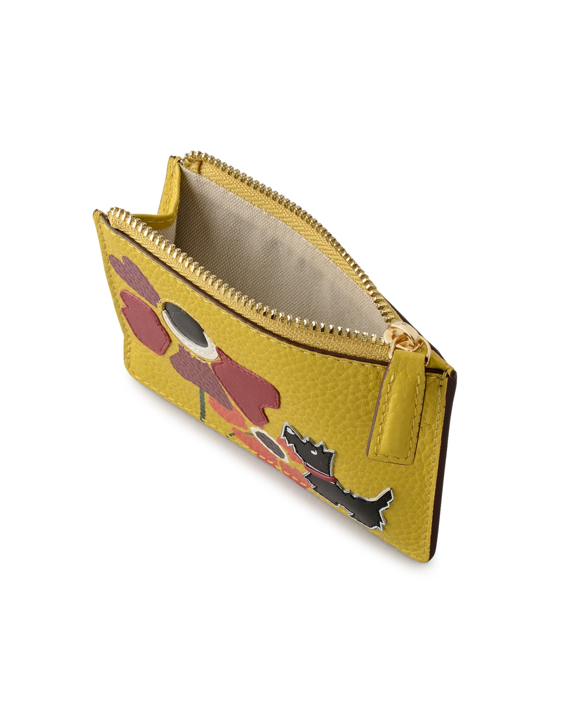 Radley London Floribunda Zip Top Coin Wallet In Yellow