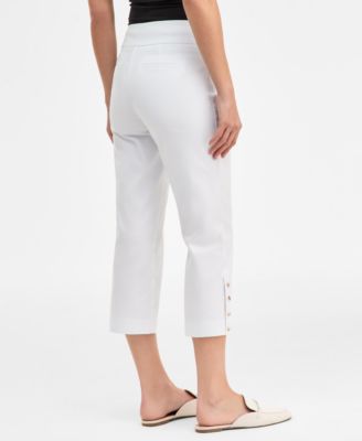 Women's Side-Button Pull-On Capri Pants, Macy's Exclusive