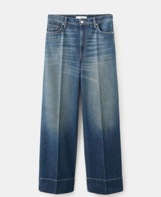 MANGO - Women's Seam Detail Straight Jeans