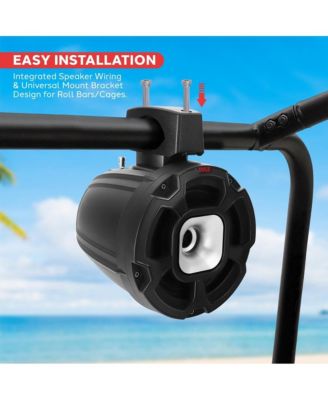 6.5'' Water-Resistant Rated Marine / Off-Road Speakers, UTV PowerSport System (1300 Watt) Pair