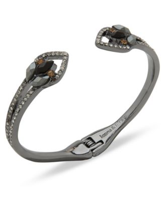 lonna & lilly - Glass Stone Cluster Cuff Bracelet