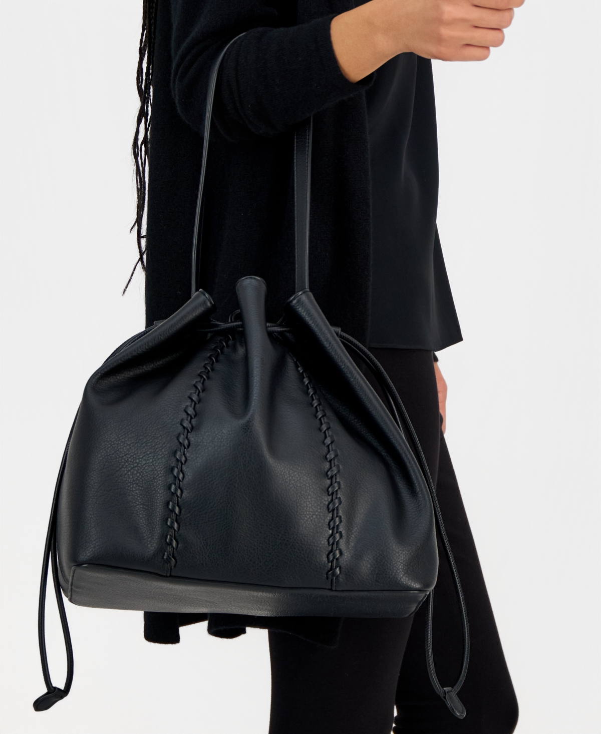 Style & Co Medium Studded Four Poster Tote Bag, Macy's Exclusive In Black