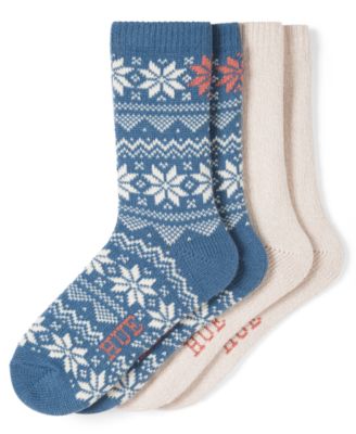 Women's 2-Pack Snowflake Crew Socks