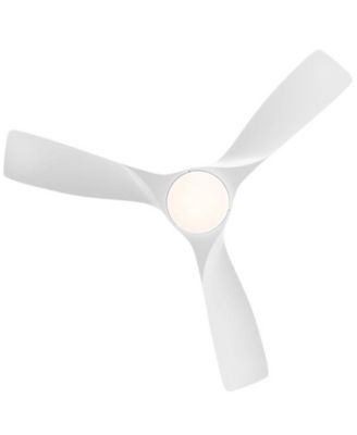 54-inch Modern Minimalist Golden 3-Blade Ceiling Fan with LED Light Remote Control Supports 6 Speeds and Timer Function