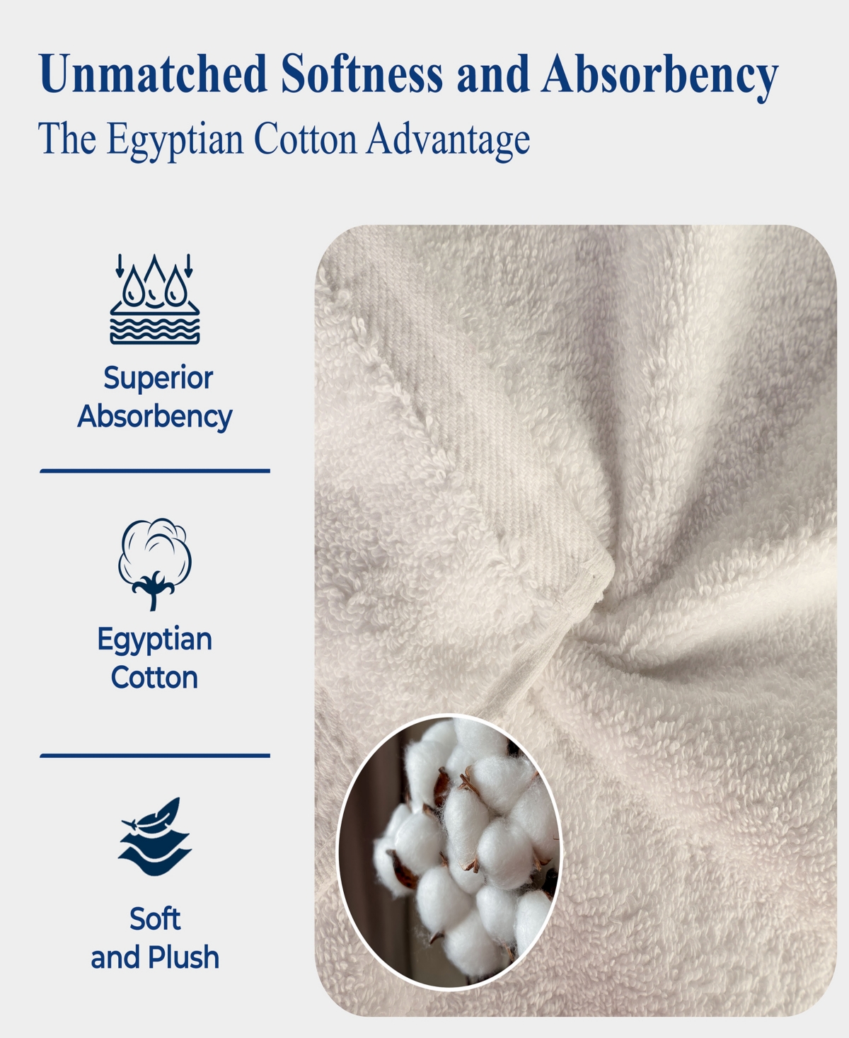 Superior Egyptian Cotton 8-pc. Towel Set In Neutral
